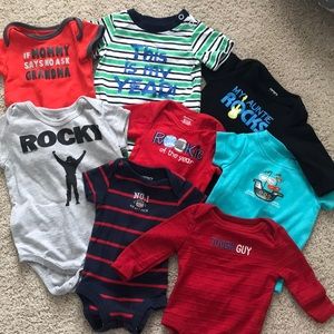 Newborn onesie lot